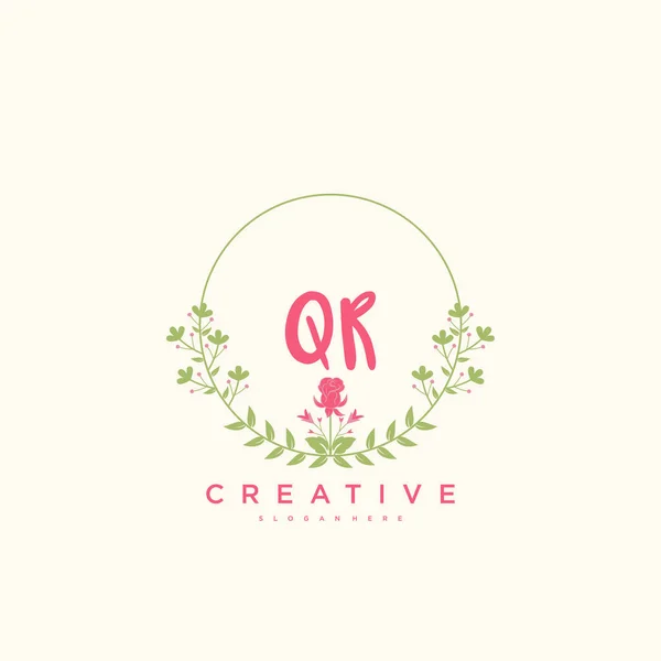 Beauty Vector Eerste Logo Handschrift Logo Art Design Van Eerste — Stockvector