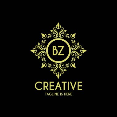 BZ Initial Letter with Monogram Logo Template