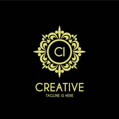 CI Initial Letter with Monogram Logo Template