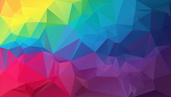 Rainbow vector Low Poly Background — Stock Vector