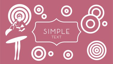 Kadın şemsiye arka plan ile. Negatif boşluk