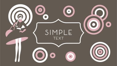 Kadın şemsiye arka plan ile. Negatif boşluk