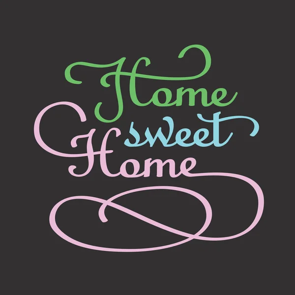Sign Home sweet home — Stock Vector