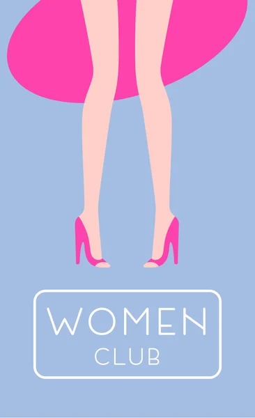 Club jambes féminines — Image vectorielle