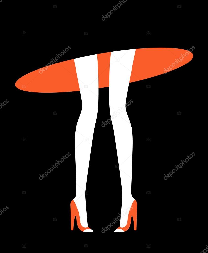 Negative Space vector illustration