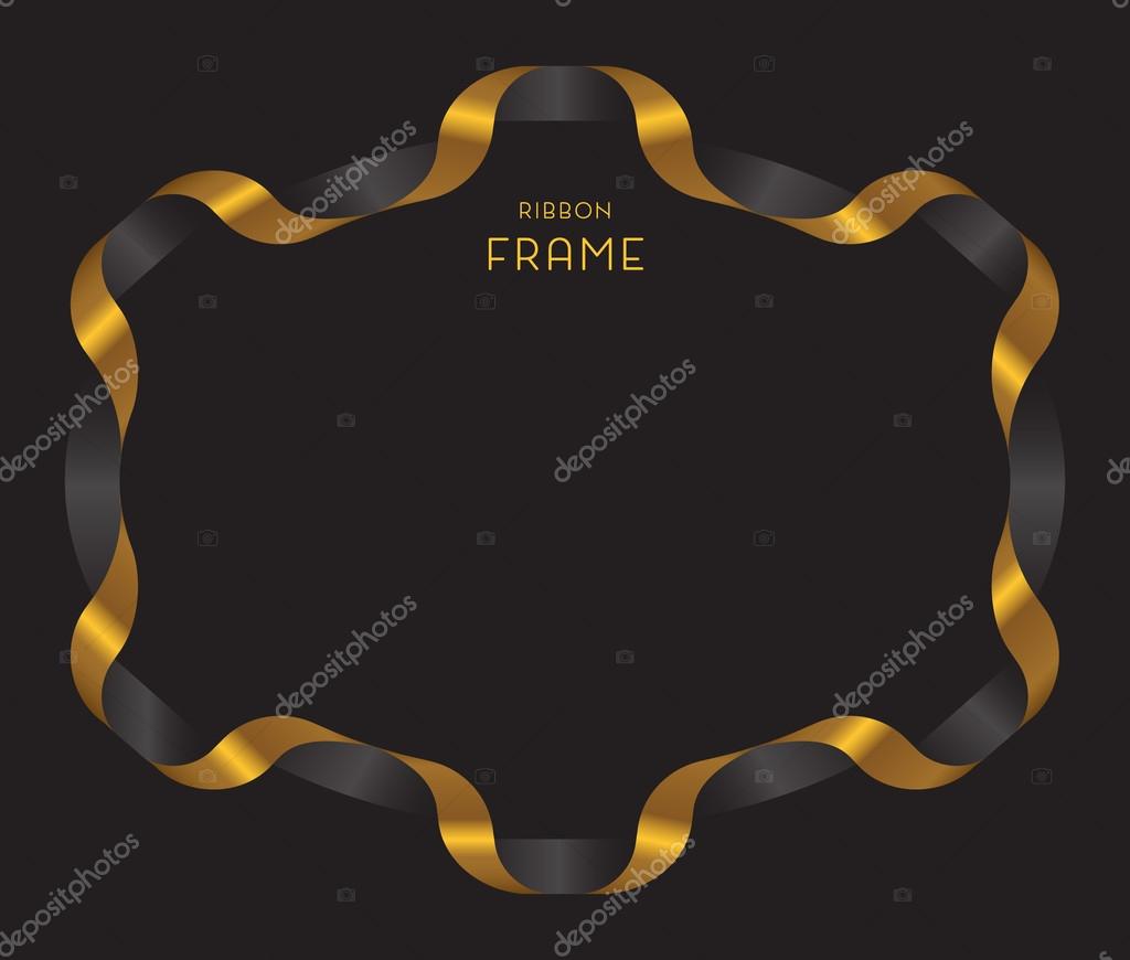 Gold Ribbon Border