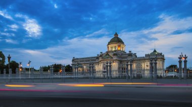 Ananta Samakhom taht salonu günbatımı, Bangkok, Tayland