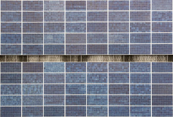 Bird's eye view of solar panels on a rooftop of a building