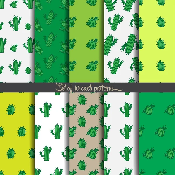 Fond, motif de cactus — Image vectorielle