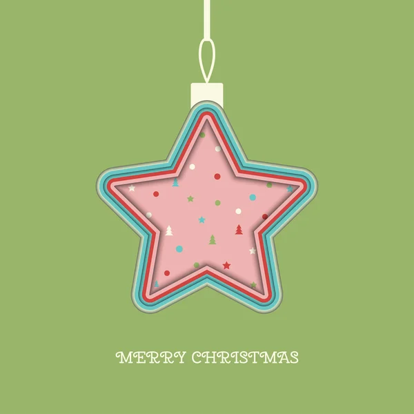 Tarjeta de Navidad — Vector de stock