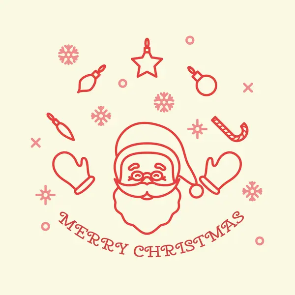 Tarjeta de navidad feliz — Vector de stock