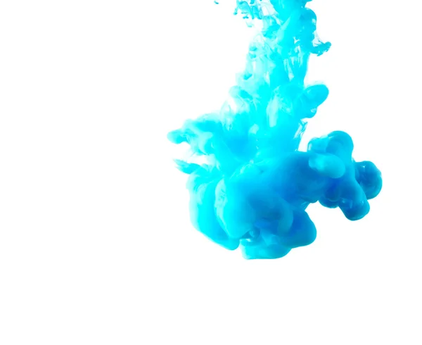 Cloud of ink in water isolated on white — Stock Photo, Image