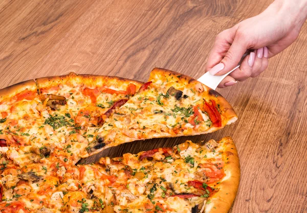 Högsta pizza — Stockfoto
