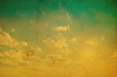 Bulutlu mavi gölgede klasik arkaplan