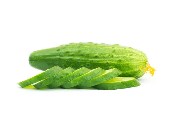 Cucumber isolated over white background — Stock Photo, Image