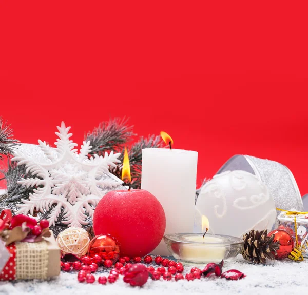 Zimní dekorace. Vánoční dekorace — Stock fotografie