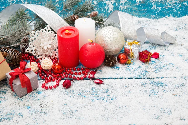 Zimní dekorace. Vánoční dekorace — Stock fotografie