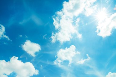 bulutlu mavi gökyüzü arkaplanı