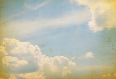 Mavi gökyüzü grunge arka plan