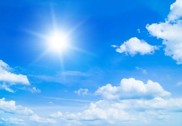 Cielo Azul Con Nubes Fondo — Foto de Stock