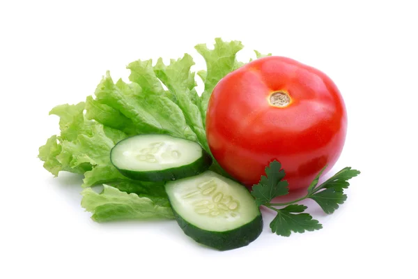 Frisches Gemüse Isoliert Auf Weiß — Stockfoto