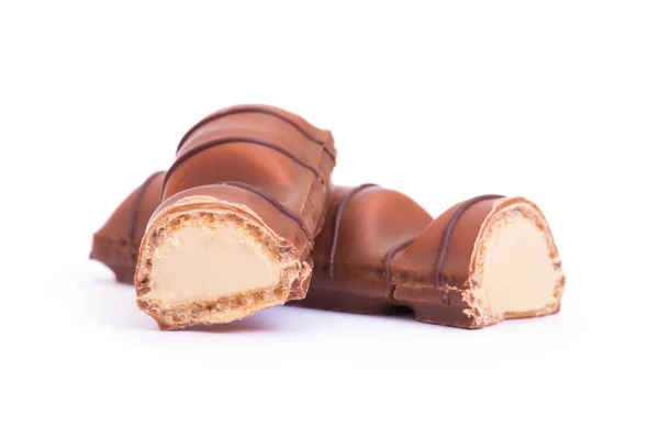 Chocolate Bar Isolated White Background — Stock Photo, Image