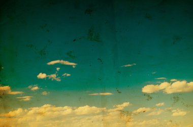 Küçük bulutlu mavi gökyüzü arkaplanı