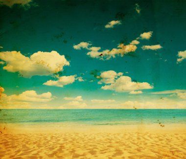 Güzel sahil ve tropikal deniz