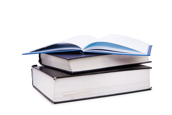 Books White Background — Stock Photo, Image