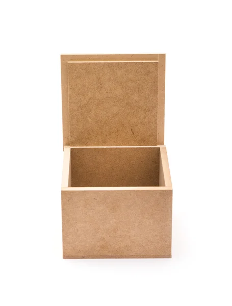 Closed Cardboard Box Taped Isolated White Background — Stock Photo, Image