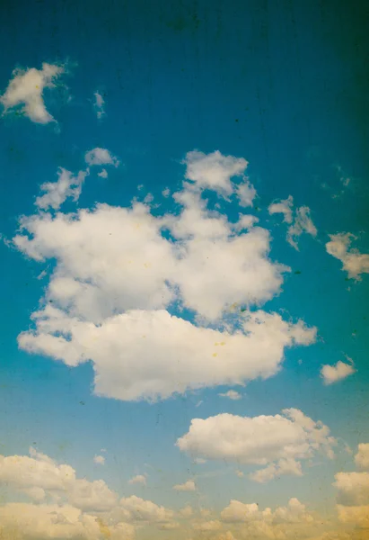Retro Sky Clouds Background — Stock Photo, Image