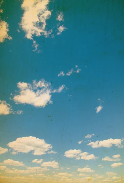 Cielo Retrò Nuvole Sfondo — Foto Stock