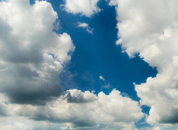 White Fluffy Clouds Blue Sky Royalty Free Stock Images