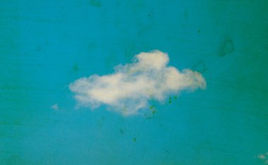 Retro gökyüzü ve bulut arkaplanı