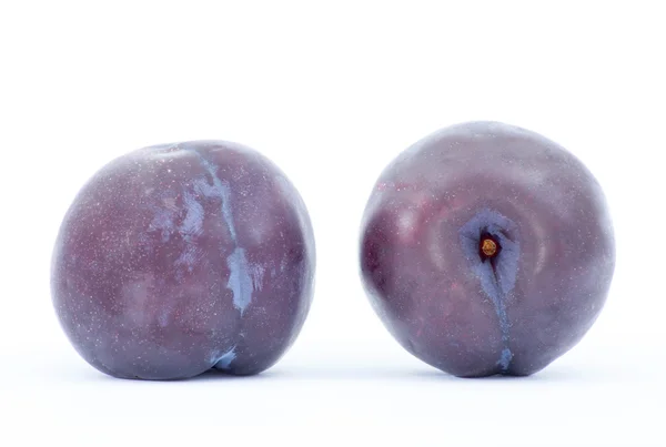 Plommon Frukt Isolerad Vit Bakgrund — Stockfoto