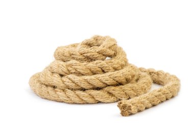 kalın ip üzerinde beyaz twisted