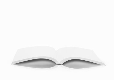 Beyaz arkaplan üzerine kitap aç