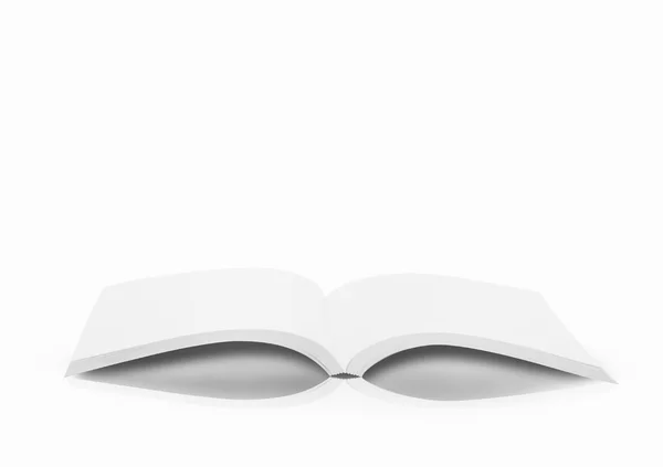 Libro Aperto Sfondo Bianco — Foto Stock