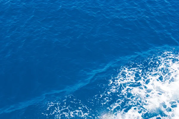 Superficie Azul Del Mar Con Olas — Foto de Stock