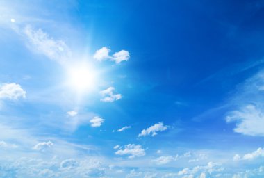 Mavi Gökyüzü bulutlu, arka plan