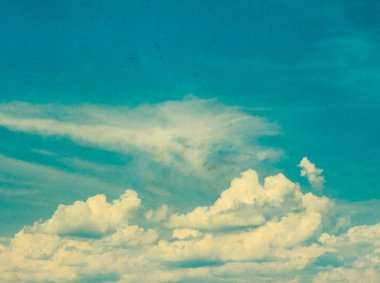 Mavi gökyüzü grunge arka plan