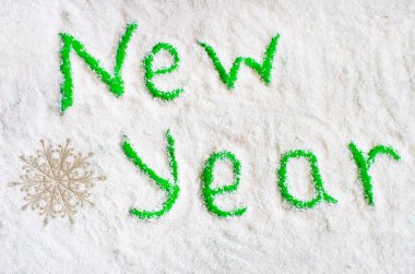 Noel kelime kar üstünde