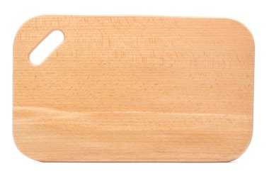 kesme tahtası beyaz arkaplanda izole edildi