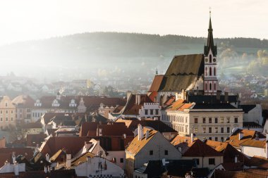 Saint Vitus kilise ile sabah ılık ışık