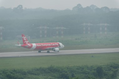 Tayland Hava Asya havayolu takside haze, krabi airport