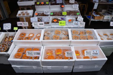 Hakodate sabah balık pazar yeri