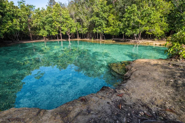 Piscina di smeraldo a Krabi Thailandia — Foto Stock