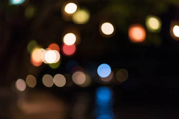 Bokeh of restaurant light at night — Stock Photo, Image