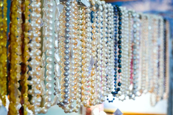Gemstones and jewelry exhibition — Stock Photo, Image