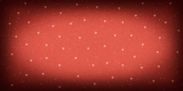 Rosa Con Corazones Grunge Fondo Áspero Con Luz Fondo Banner —  Fotos de Stock